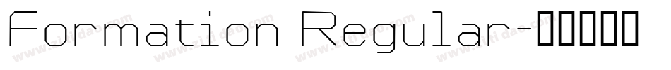 Formation Regular字体转换